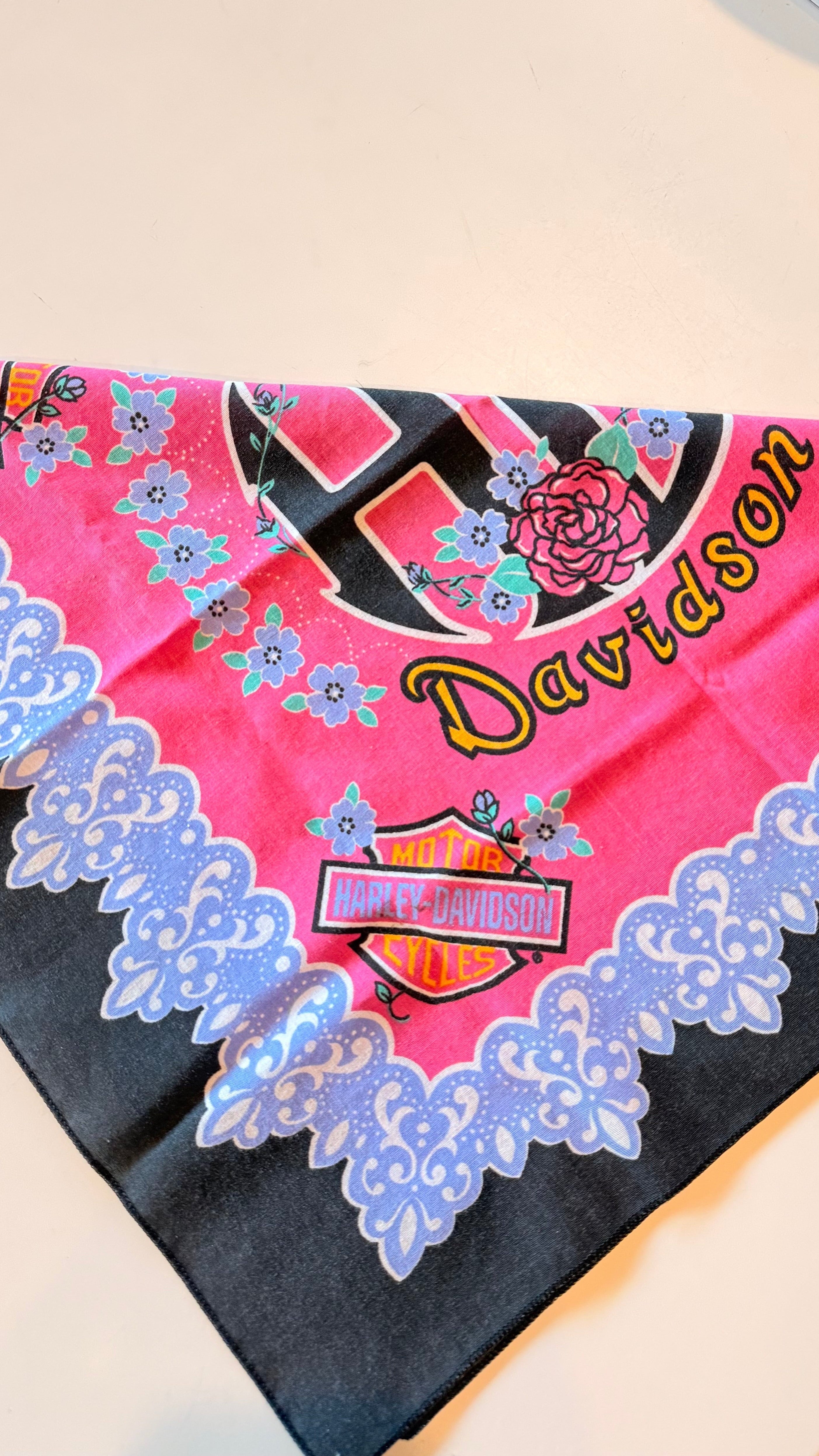 HD Pink Floral Bandana