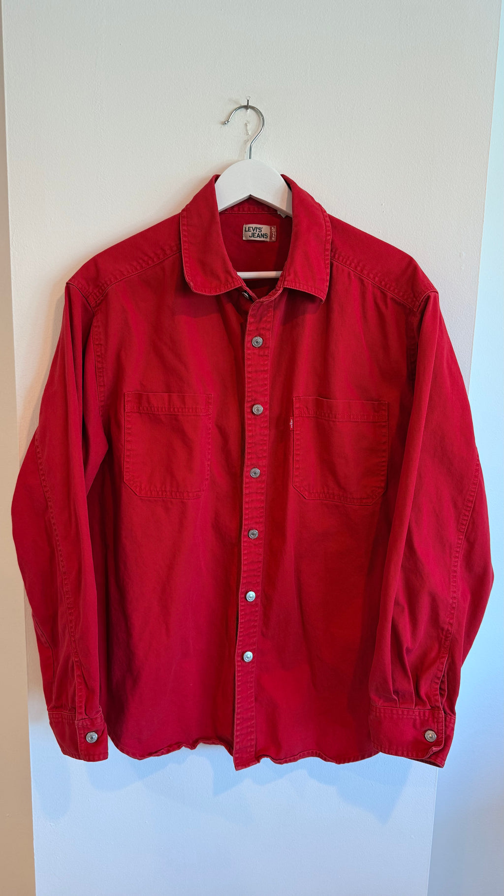 Levi Red Button Up