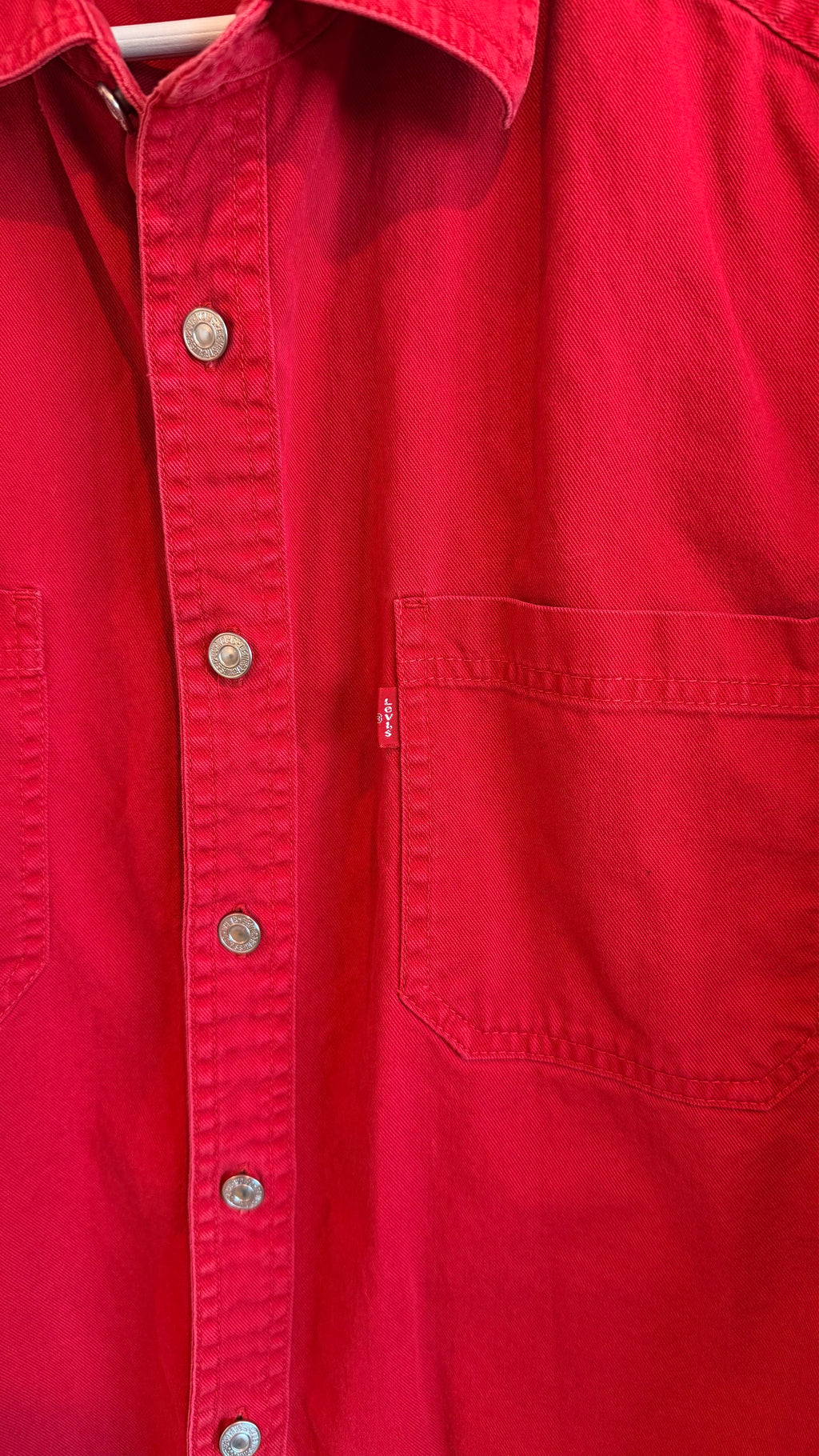 Levi Red Button Up