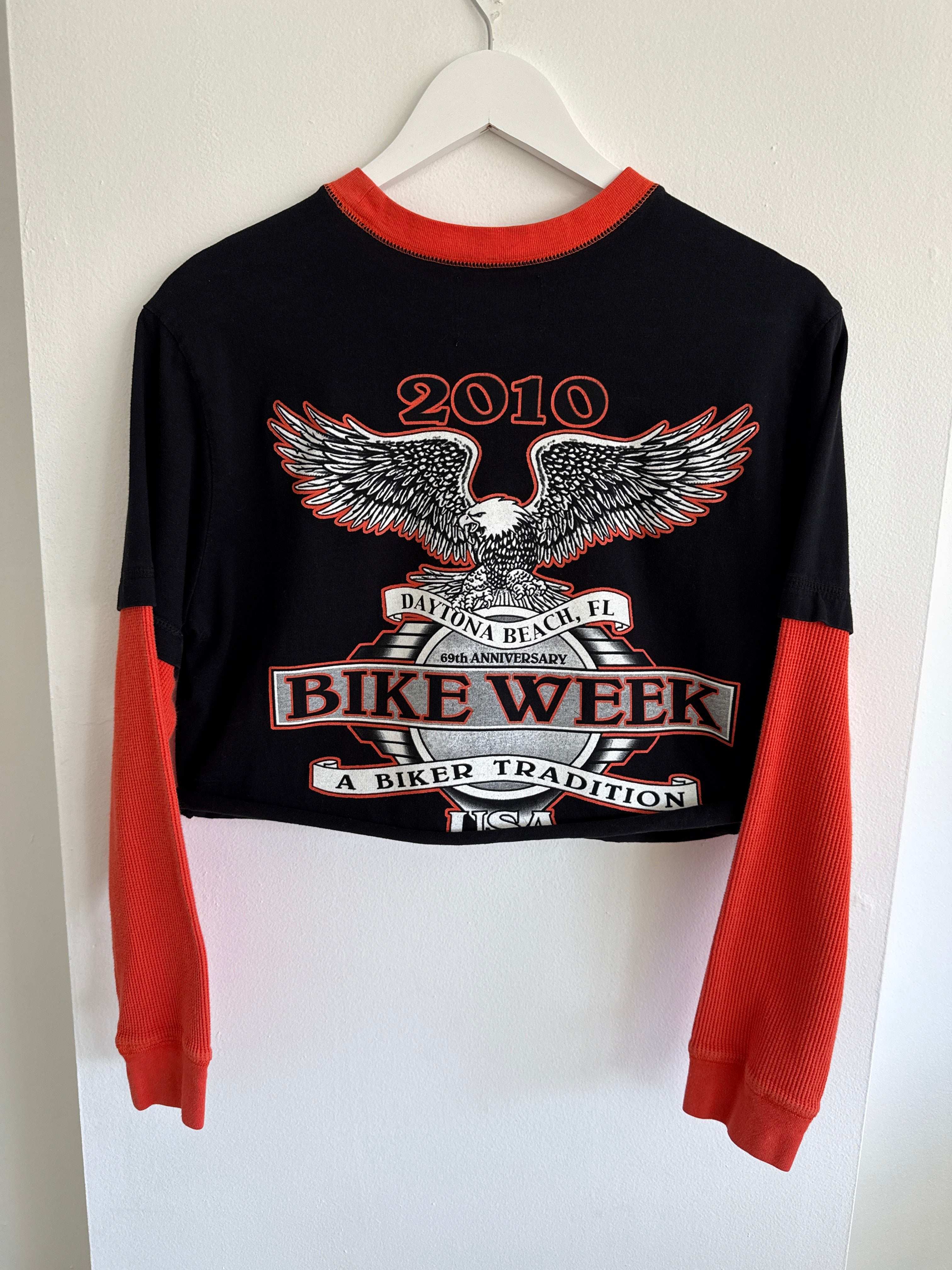 2010 Bike Week Long Sleeve Crop