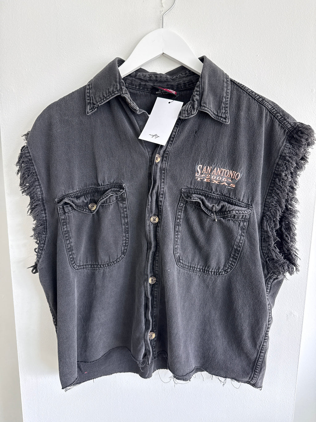 2006 San Antonio Denim Biker Tank