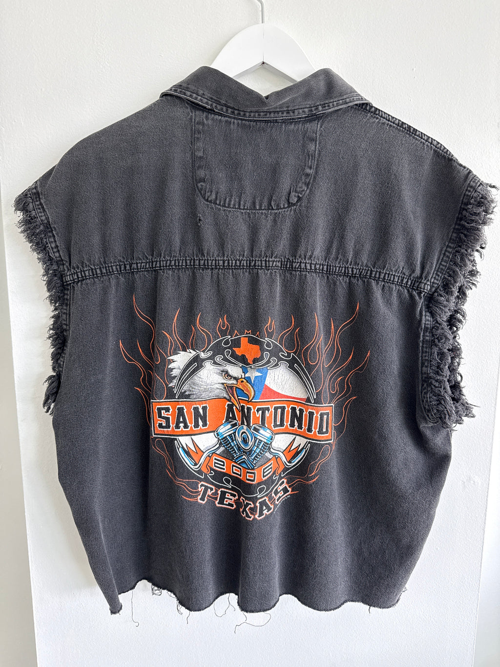 2006 San Antonio Denim Biker Tank