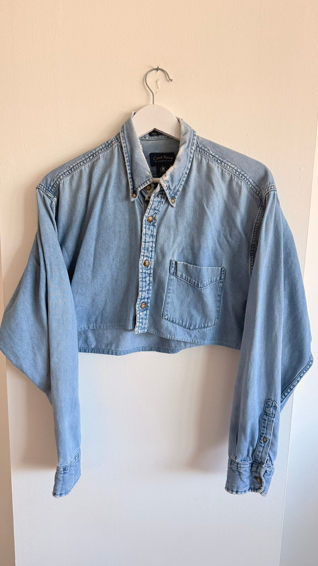 Harley Denim Long Sleeve Crop