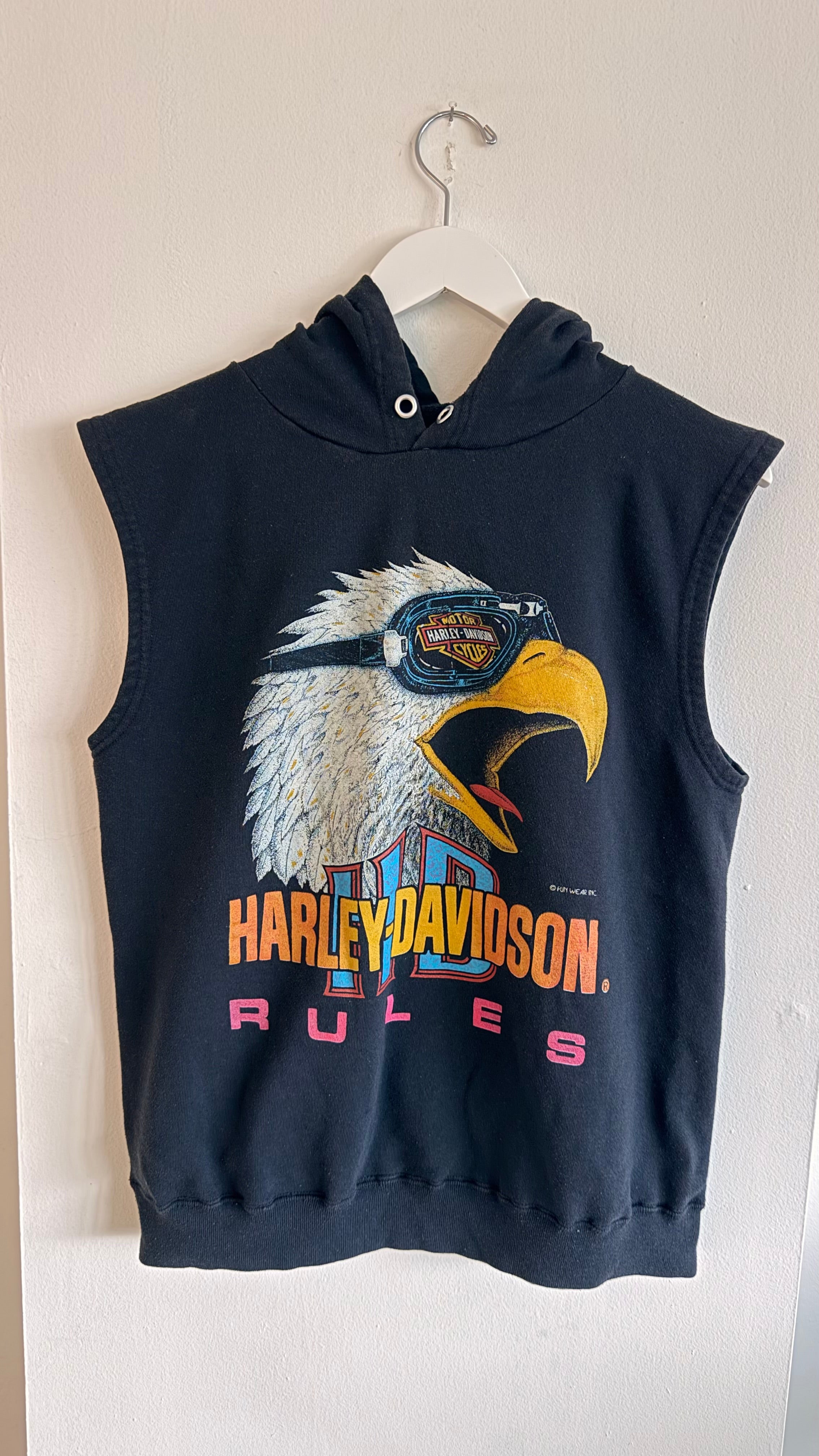 Harley Rules Sleeveless Hoodie